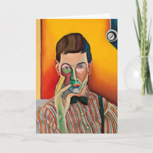 Cartão Autorretrato, pintura de Bo von Zweigbergk