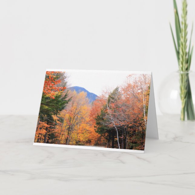 Cartão Autumn in Maine (Frente)
