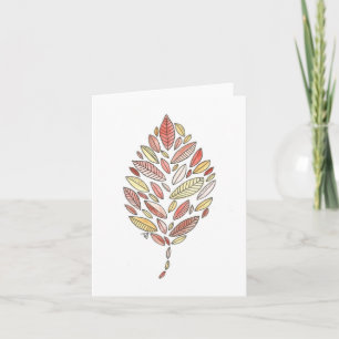Cartão Autumn Leaf Notecard