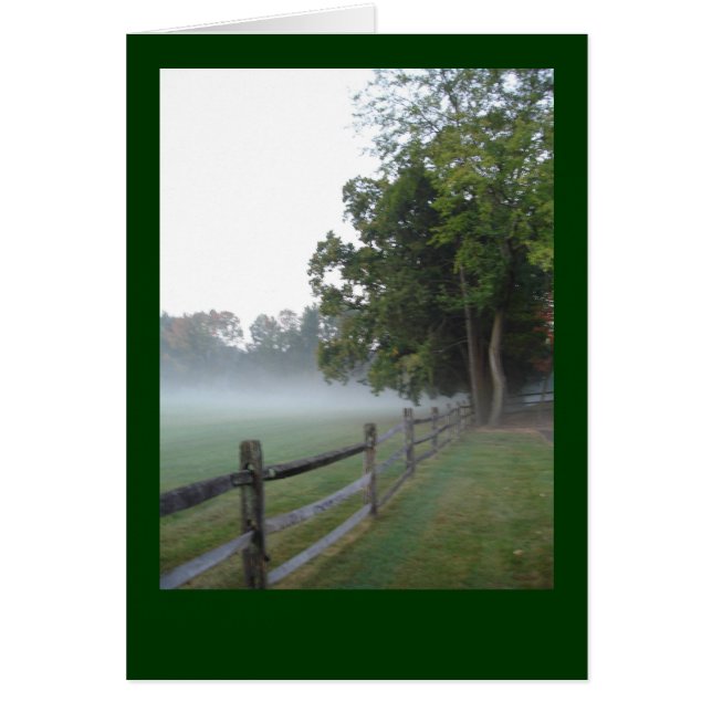 Cartão Autumn Mist (Frente)