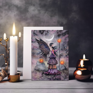 Cartão Autumn Night Fairy Art de Molly Harrison