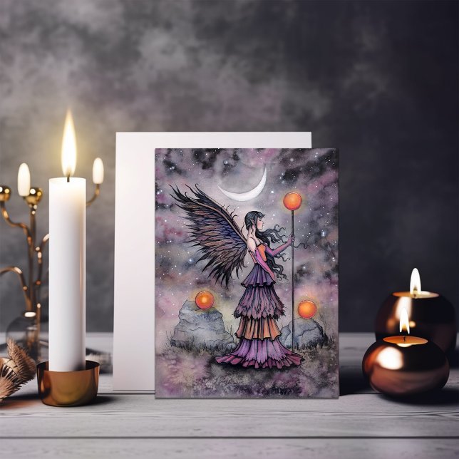 Cartão Autumn Night Fairy Art de Molly Harrison (Criador carregado)