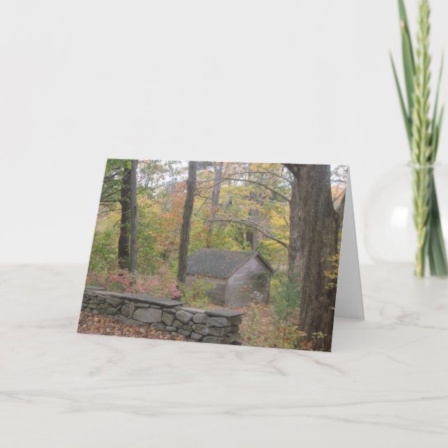 Cartão Autumn Scene Notecard (Frente)