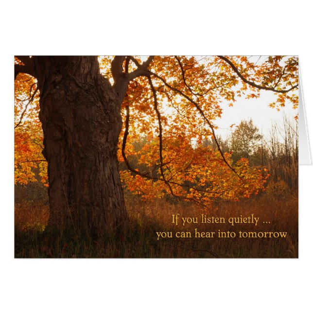 Cartão Autumn Stilness (Frente Horizontal)