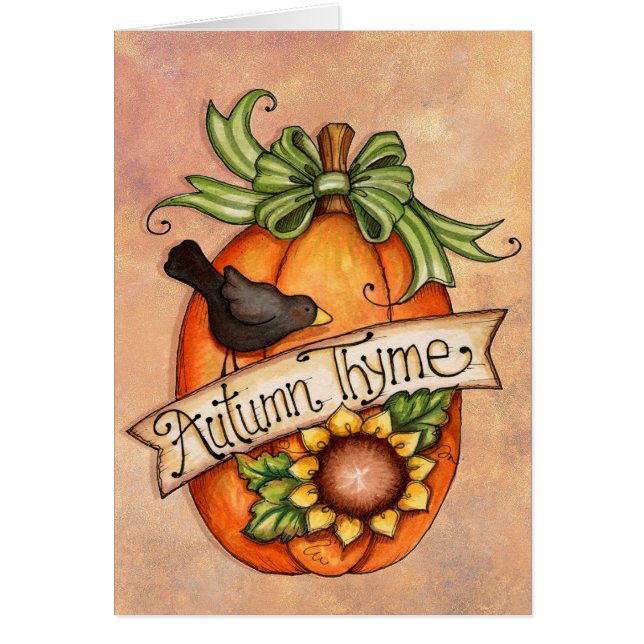 Cartão Autumn Thyme (Frente)