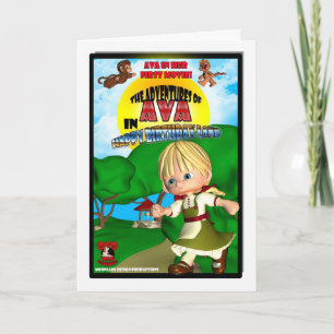 Cartão Ava Birthday Card DVD box spoof