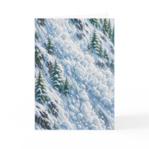 Avalanche Mountain Snow Scene