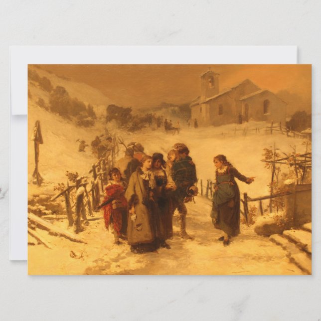 Cartão Avalanche (por Gerolamo Induno) (Frente)