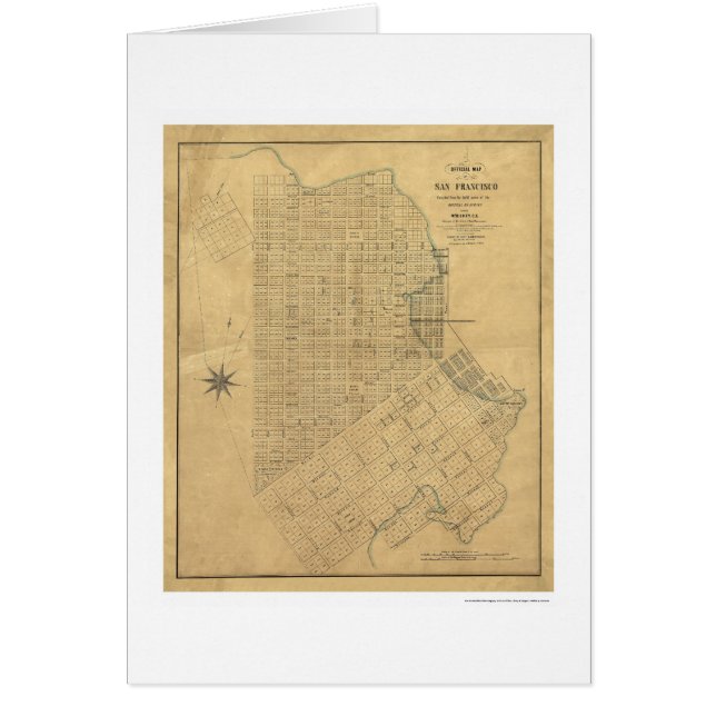 Cartão Avaliação de San Francisco por Michelin 1849 (Frente)