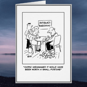 Cartão Avaliador de Antiguidades cai acidentalmente um it