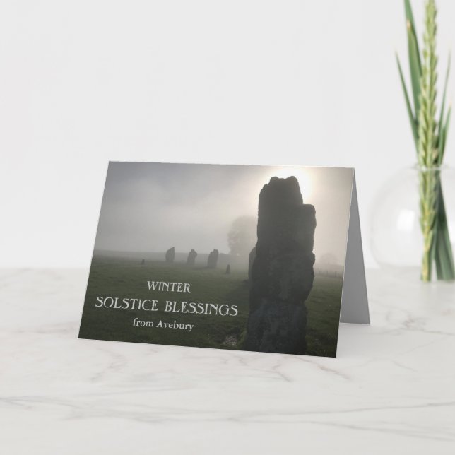 Cartão Avebury Winter Solstice Blessings (Frente)