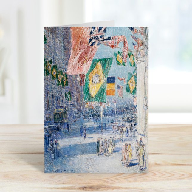 Cartão Avenida dos Aliados | Childe Hassam (Criador carregado)