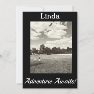 Cartão Aventura Aguarda! Inspiração de aposentadoria no f