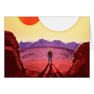 Cartão Aventura do Planeta de Destino do Kepler Space Via