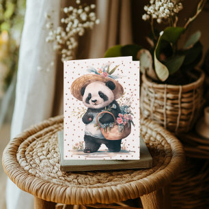 Cartão Aventura Floral do Panda