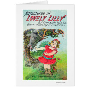 Cartão Aventuras de Lilly bonito por poços e por Kaber
