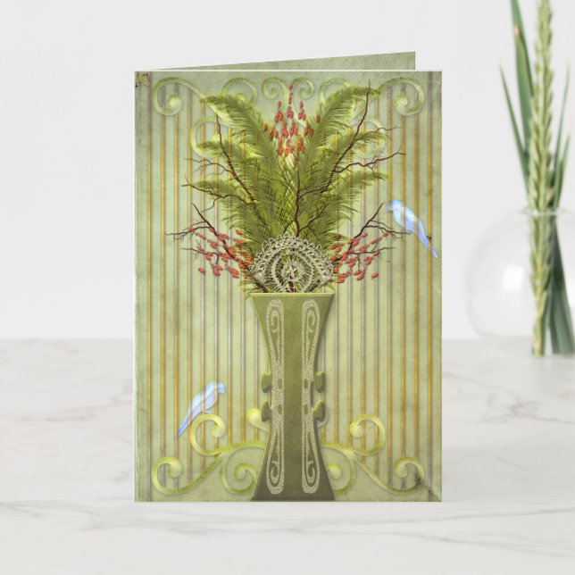 Cartão Aves de uma pena (Cartão de Vazio) (Frente)