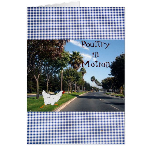 Cartão Aves em Movimento (Frente)