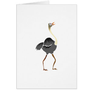 Cartão Avestruz de Oliver