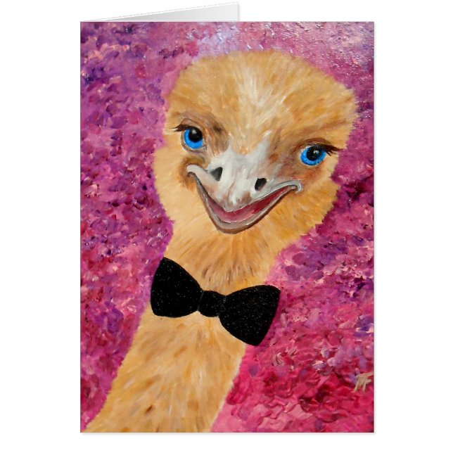 Cartão Avestruz do partido (Frente)