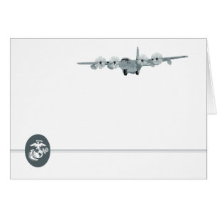 Cartão Aviação Notecard do USMC C-130