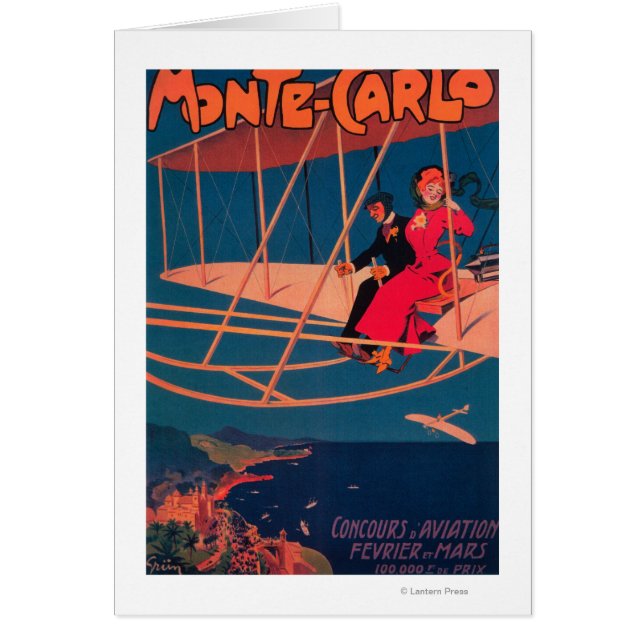 Cartão Aviação - Poster desportivo (Frente)
