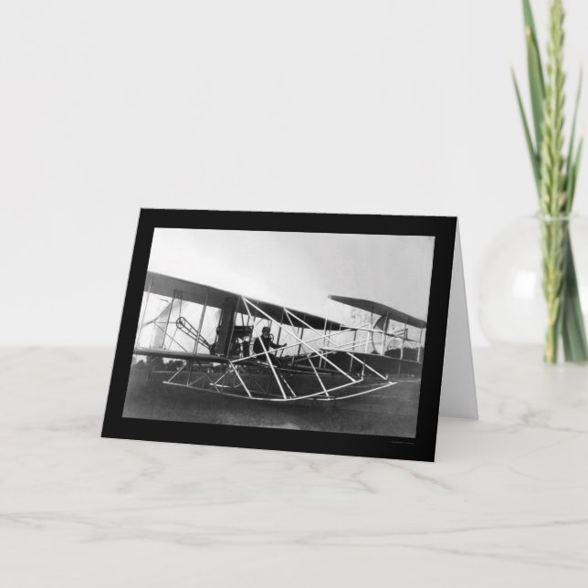 Cartão Avião 1909 de Orville Wright (Frente)