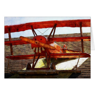 Cartão Avião Antigo por Shirley Taylor