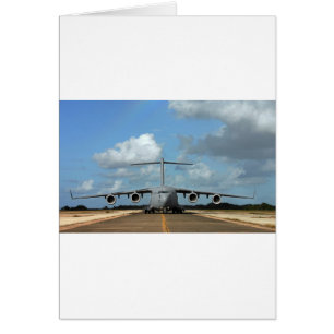 Cartão Avião de carga militar