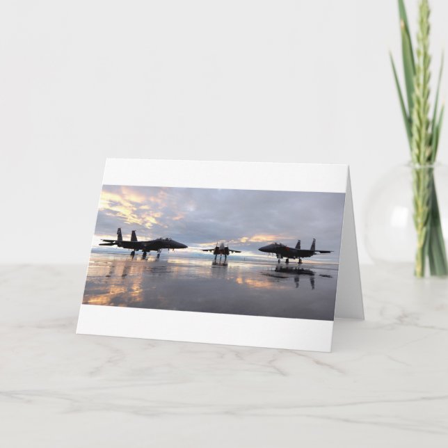 Cartão Avião de combate de F-15 Eagle (Frente)