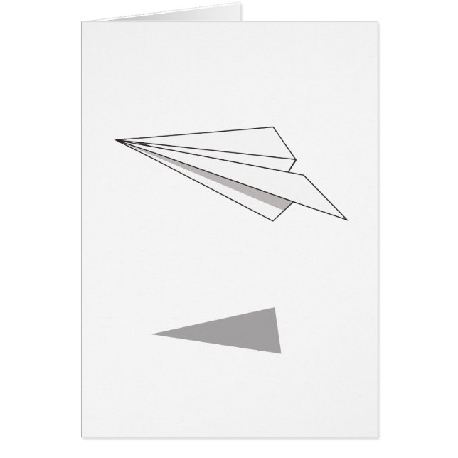 Cartão Avião de Papel (Frente)