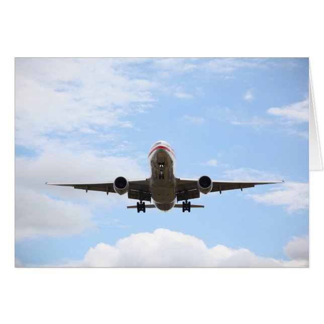 Cartão Avião de Passageiros (Frente Horizontal)