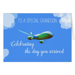 Cartão Avião Dia do Avião Avião Verde Adoção