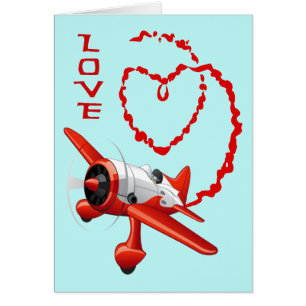 CARTÃO AVIÃO SKYWRITER - AMOR
