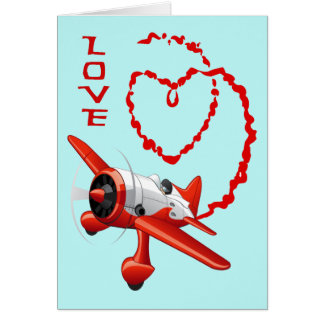 CARTÃO AVIÃO SKYWRITER - AMOR