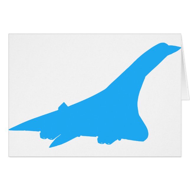 Cartão Avião supersónico do passageiro de Concorde (Frente Horizontal)