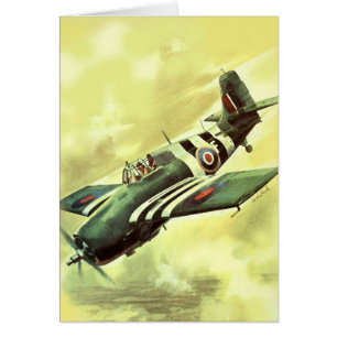 Cartão Avião Vintage