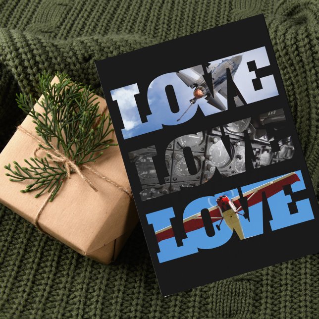 Cartão Avião Vintage de Aviação Foto Legal Pai (Criador carregado)