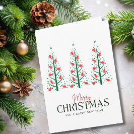 Cartão Aviation Jet Fighter Christmas Tree & Photo Funny