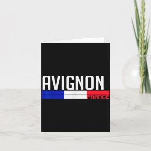 Cartão Avinhão França Bandeira Viagem Lembrança Para Mora