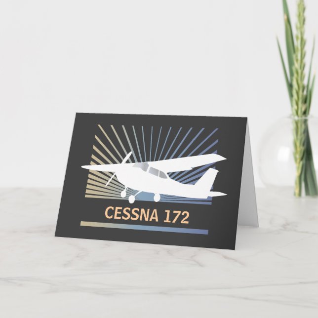 Cartão Aviões altos da asa (Frente)