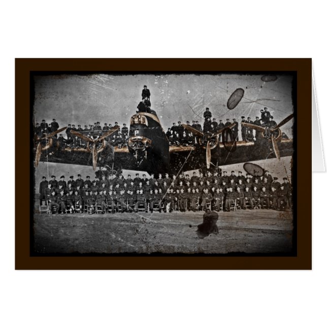 Cartão Aviões de Avro Lancaster (Frente Horizontal)
