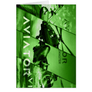 Cartão Aviões do aviador