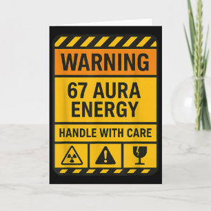 Cartão Aviso 67 Aura Energy Manusear Com Cuidado Sigma Si