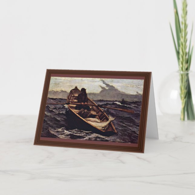 Cartão Aviso da névoa (o aviso da névoa) pelo local (Frente)