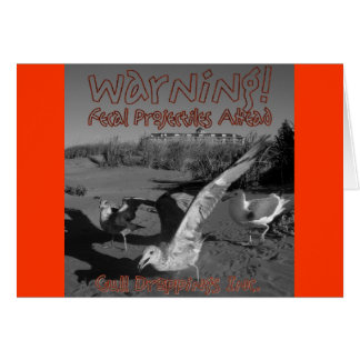 Cartão Aviso! Projetáveis Fecais À Frente!