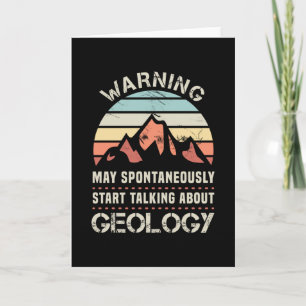 Cartão Avisos podem falar sobre Geology Gift