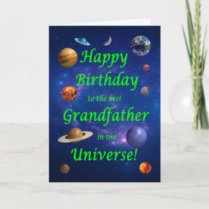 Cartão Avô Aniversário Melhor do Universo
