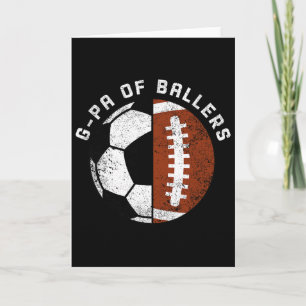Cartão Avô De Byllers Futebol Engraçado Avô De Footbyll