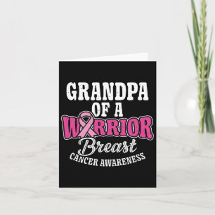 Cartão Avô De Outubro Rosa De Um Cancer De Mama De Guerre